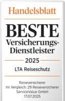 Handelsblatt - Beste Versicherungs-Dienstleister 2025 - LTA